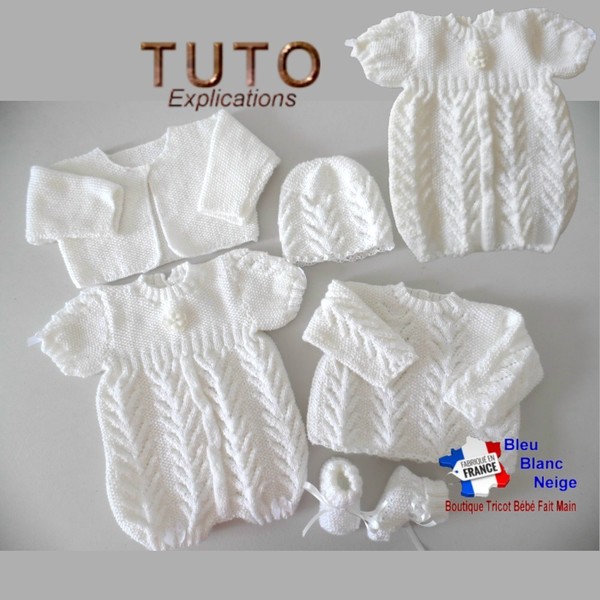 Patron de tricot modèles bébé à télécharger Fiche tuto bb