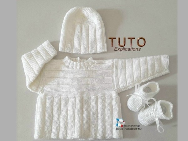 Tuto Modèle layette bb patron à tricoter tricot bébé