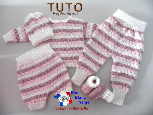 tuto patron tricot bébé à tricoter