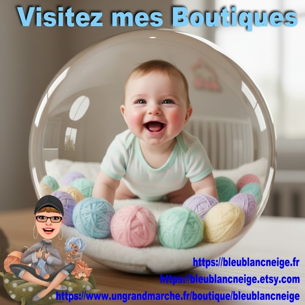 Boutique layettes tricot bébé et PATRONS à tricoter