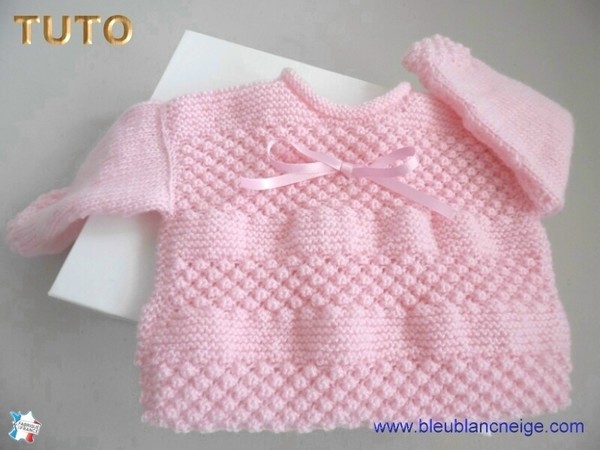 Tuto, Tricot Bb, Tricot Bebe, Layette, Modele, Bb