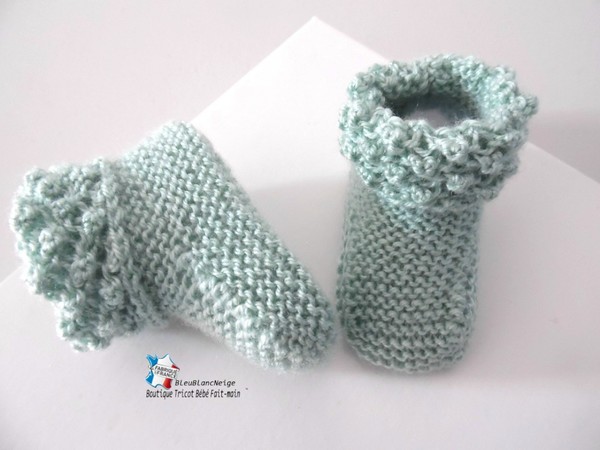 Chaussons Bébé Tricot Explications à Imprimer Chaussons tricot bébé et Patron tuto bb à tricoter