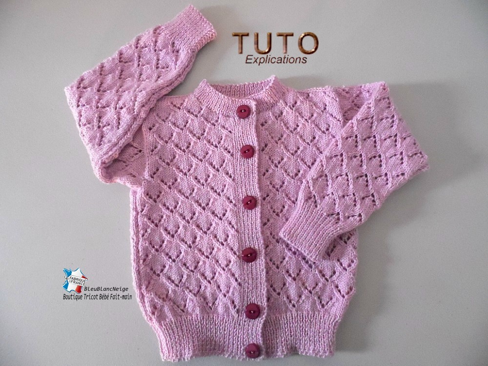 TUTO Tricot Bébé, Tutoriel, Patron Layette à Tricoter Pdf