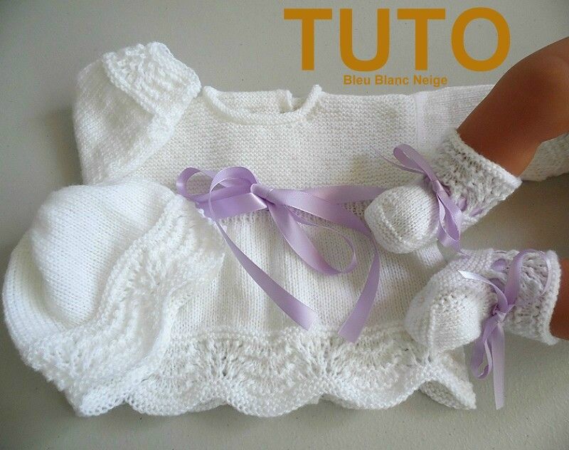 Tutoriels layettes tricot bébé fait main laine