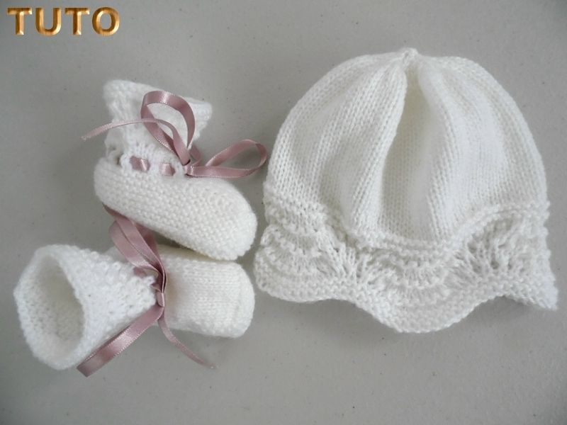 TUTO Tricot Bébé, BONNET, CHAUSSONS, Bb