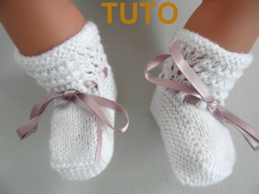 chausson en laine bébé